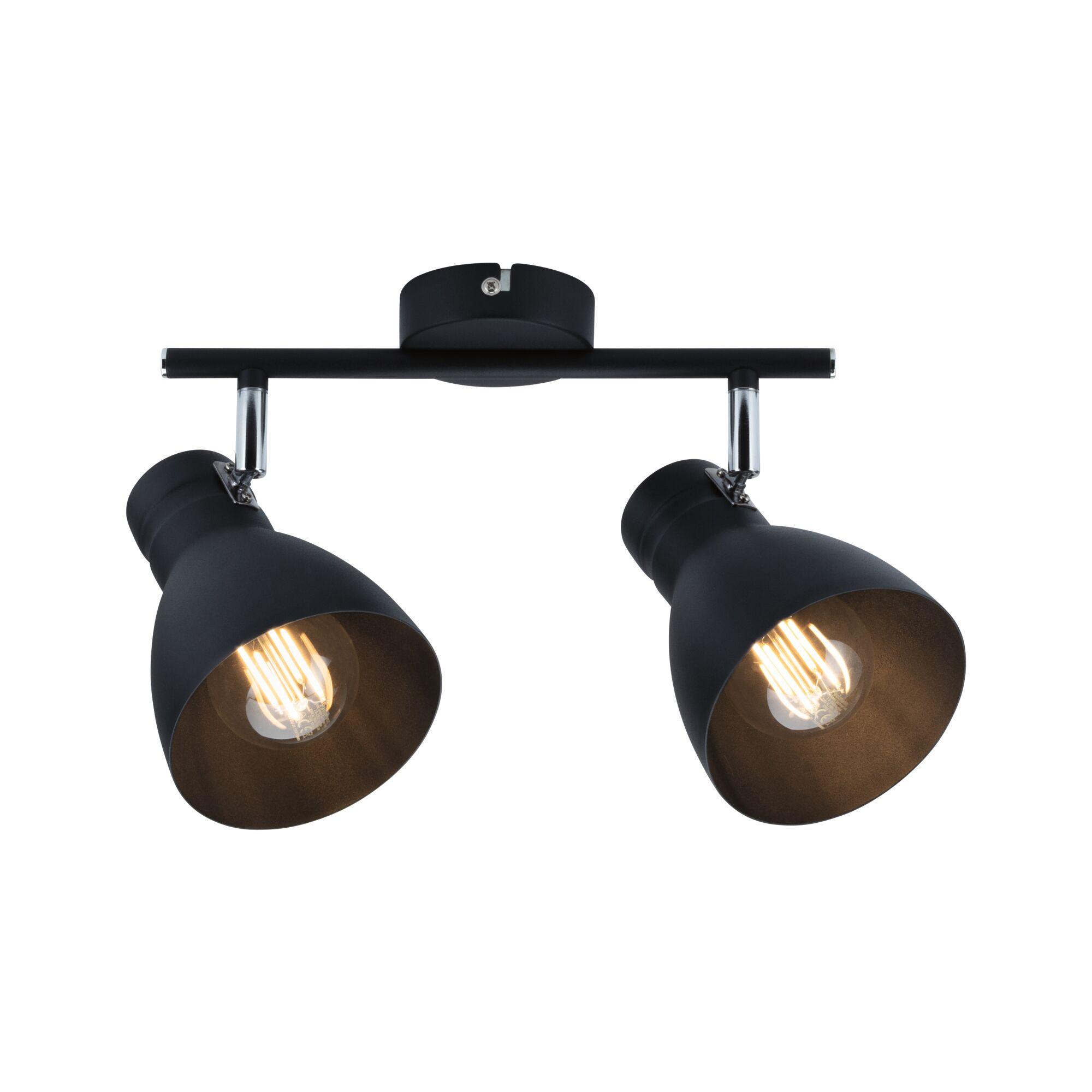 Spot Davy max.2x20W E27 noir 230V métal