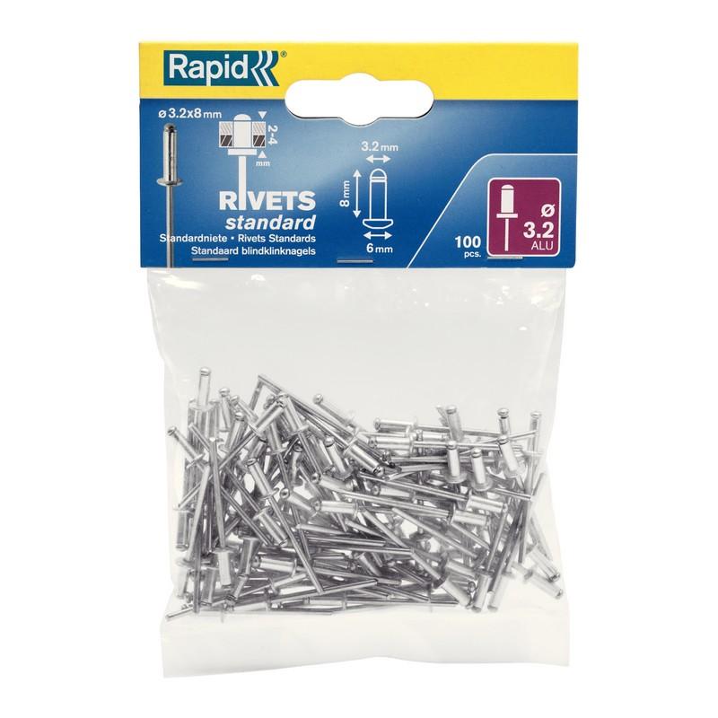 RIVET ALU STANDARD D3.2 X 8 MM