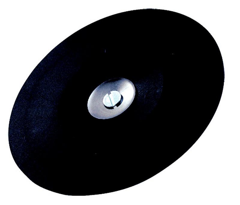 PLATEAU CAOUTCHOUC POUR DISQUE FIBRE D.115 - TIGE DE 6