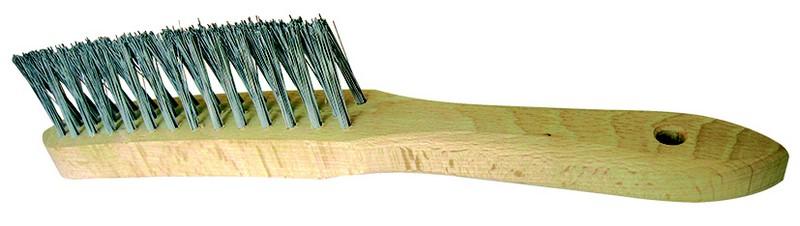 BROSSE MANUELLE EN V SPECIAL SOUDURE 295X145X35 FIL INOX