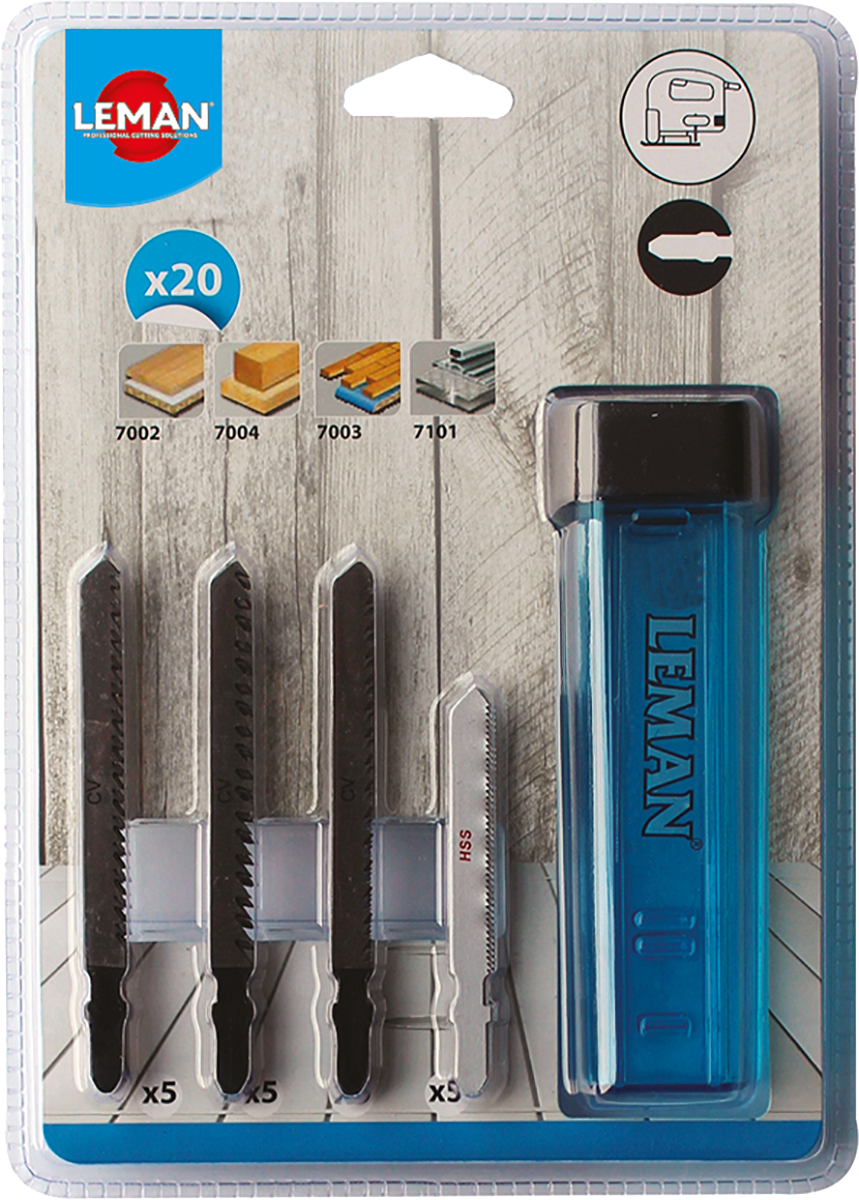 Assortiment 10 lames scie sauteuse - Leman