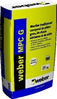 ENDUIT DE PAREMENT WEBER MPC G 2598 25KG