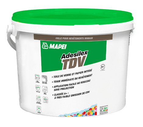 Colle spéciale toiles de verre - ADESILEX TDV Crème - Seau de 5kg