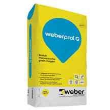 Enduit de façade projeté lourd minéral monocouche - WEBERPRAL G gris ciment sac de 25KG