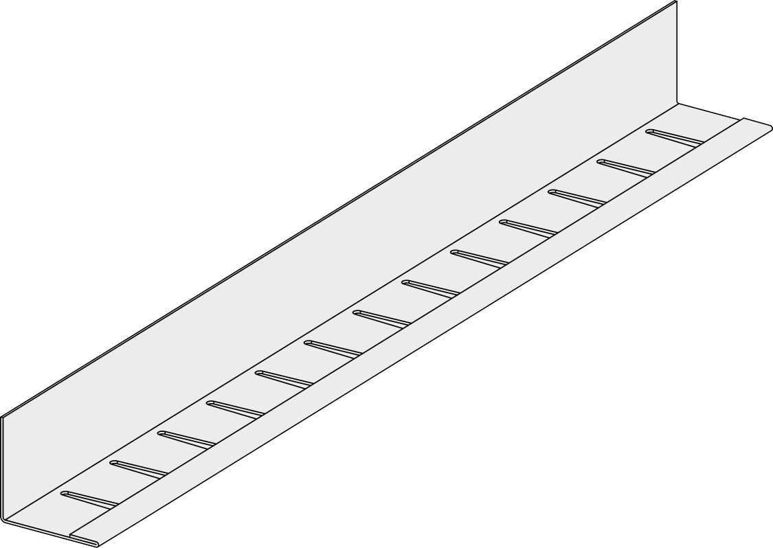  Cornière acier 24 x 19MM – Longueur 3M – Blanc