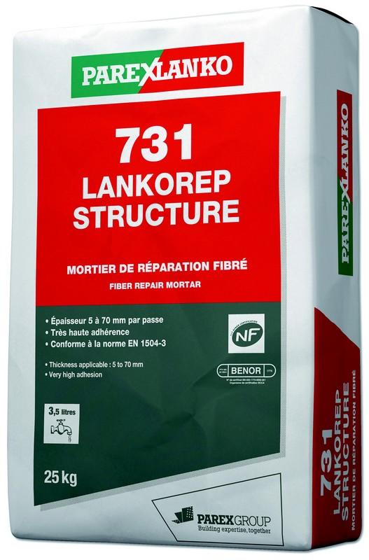 Mortier de réparation 731 LANKOREP STRUCTURE 25KG