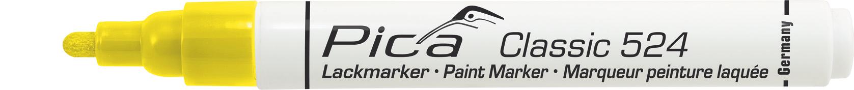Marqueur pica peinture laquee jaune - Pica