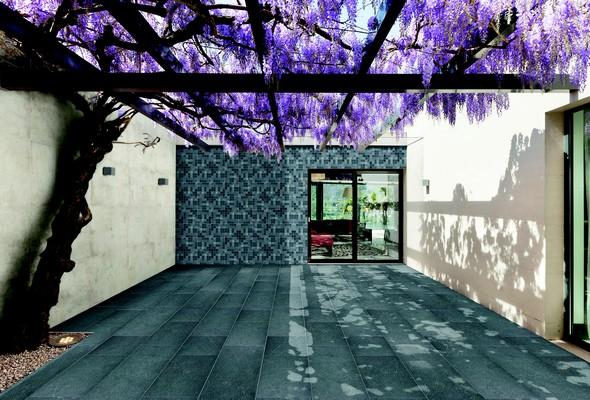 Pierre naturelle Royal Black - Mosaïque 4,8 x 4,8 x 1CM - Plaque de 30,5 x 30,5CM