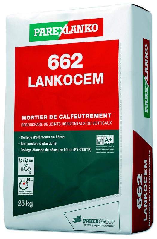 Mortier de calfeutrement 662 LANKOCEM 25KG