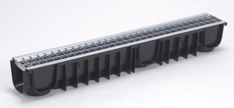 CANIVEAU PEHD DRAINYL STANDARD 100 AVEC GRILLE CAILLEBOTIS