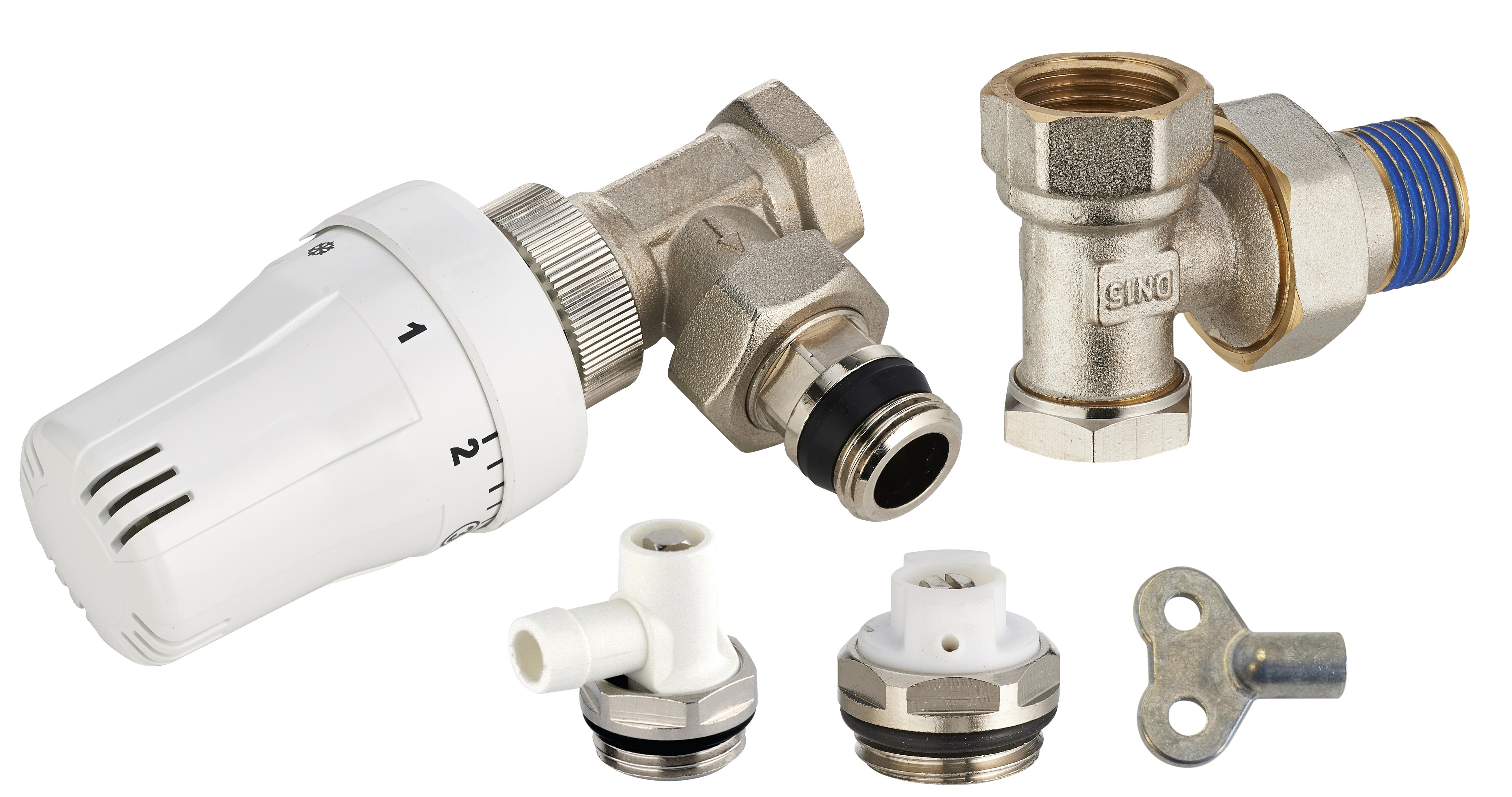 KIT RADIATEUR THERMOSTAT. EQUERRE 1/2 