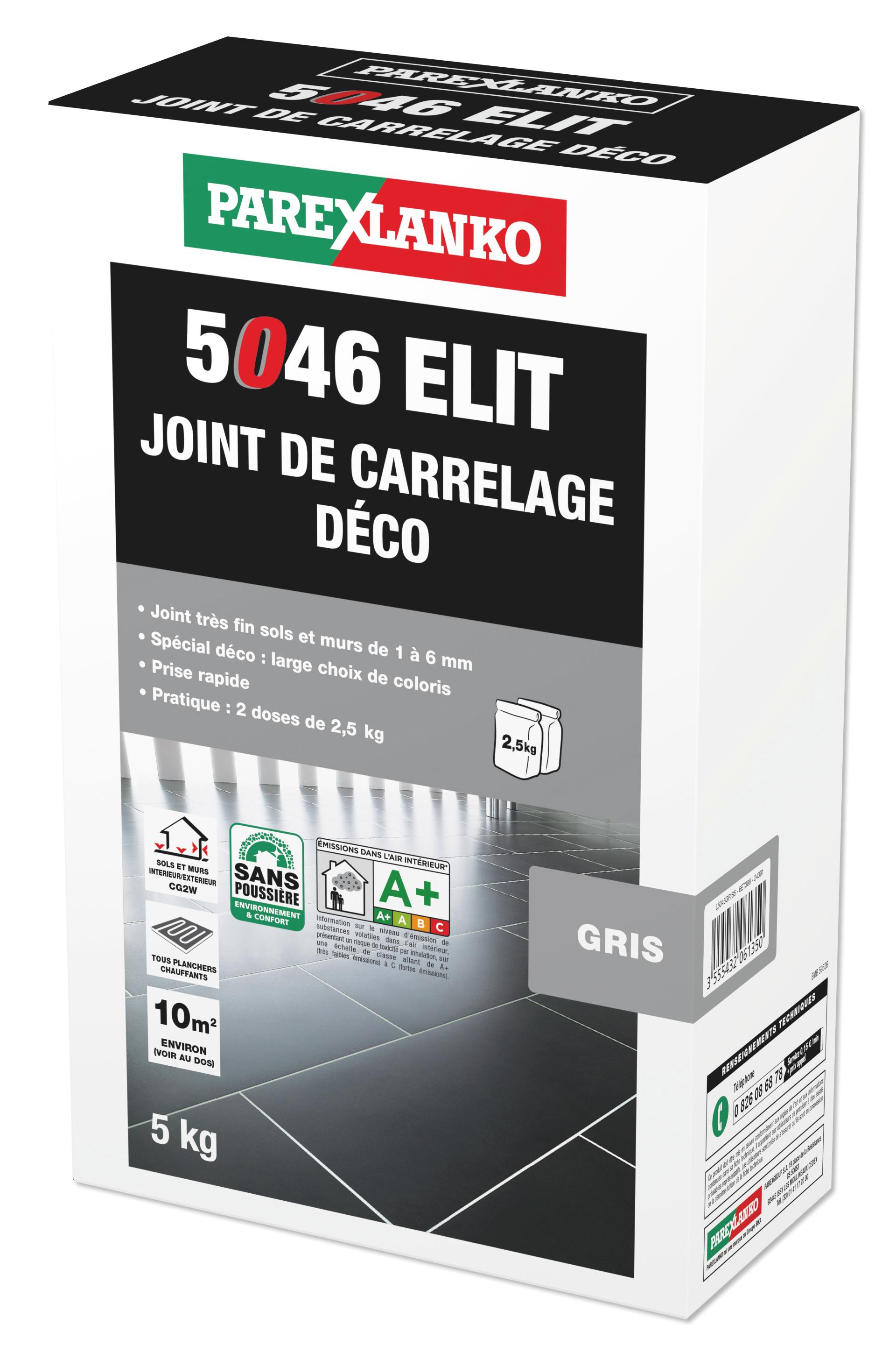 Joint carrelage ELIT fin décoratif mur et sol CG2 W perle 5kg (5046)