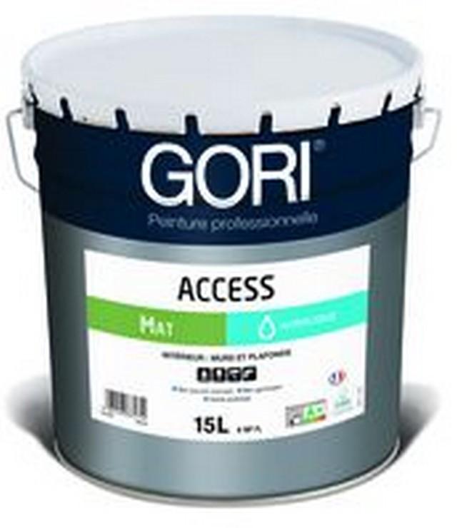 Peinture acrylique GORIACCESS murs et plafonds finition mat blanc 15L