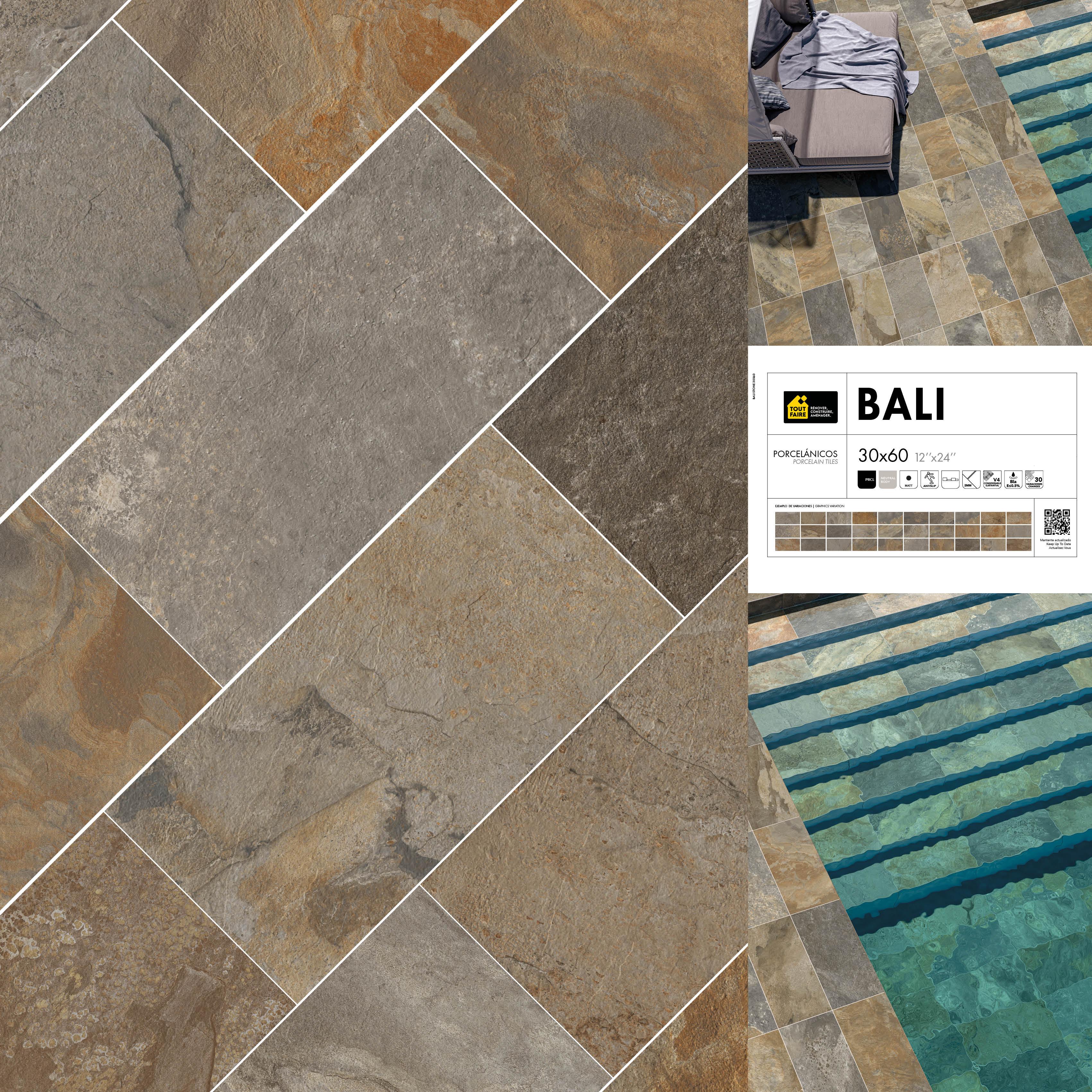 Panneau expo carrelage BALI 30x60 - Pnx format 1200x1200x28mm recoupable