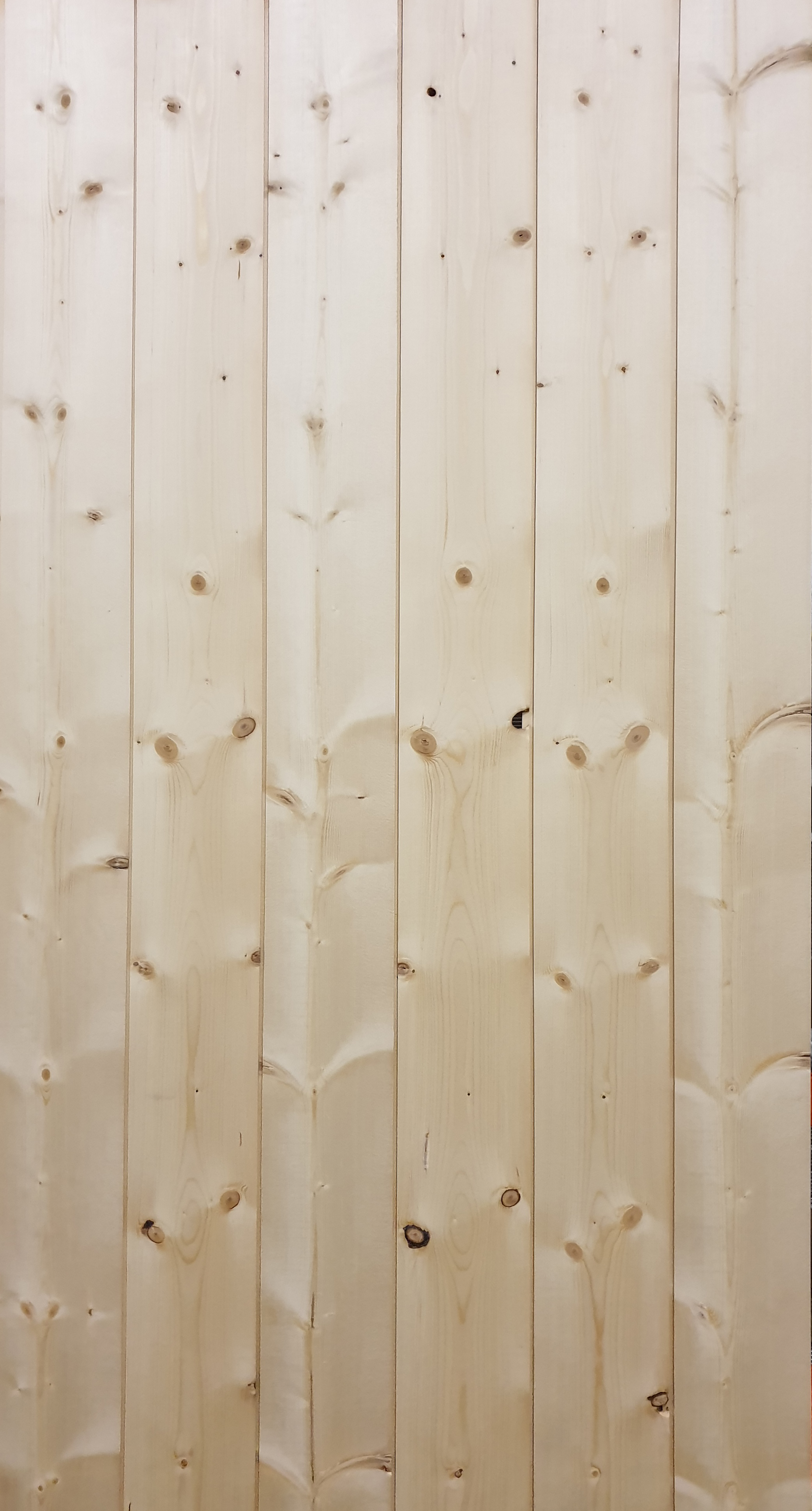 Lambris Naturel raboté Sapin du Nord - Profil Grain d'orge, rainage en bout - 12 x 135MM L. 2,65M