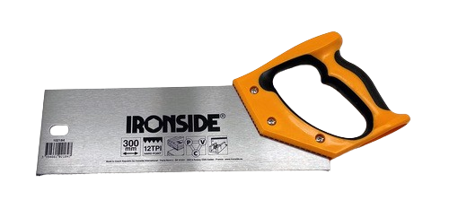 Scie à dos manche bi-matière - 300MM- Ironside