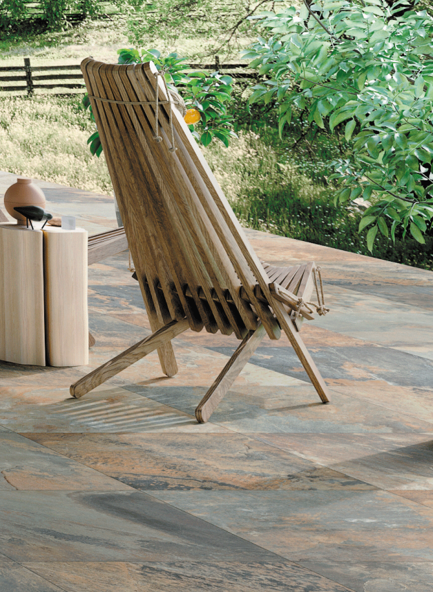 Carrelage extérieur ELEMENTS 60x60cm ép.20mm - Fire 