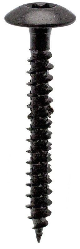Lot 10 vis penture torx 6 x 40 mm tête fraisé bombé zingué noir FIXPRO