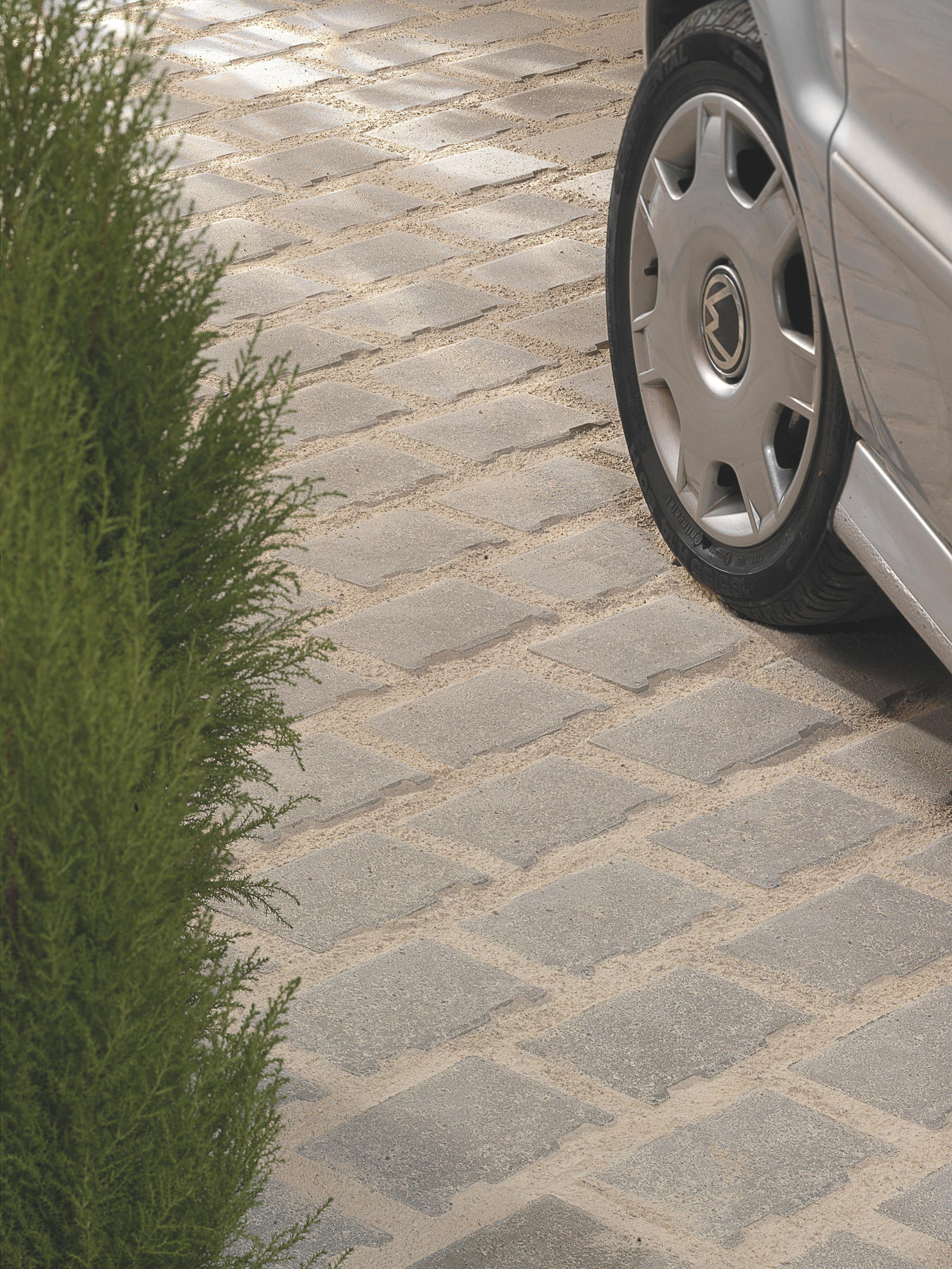 Pavé drainant STRATUS 22 x 17 x 8 cm Gris