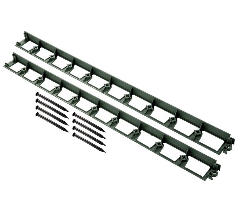 Bordure DELIMA pour délimitation jardin flexible 2400x80x45 mm Vert