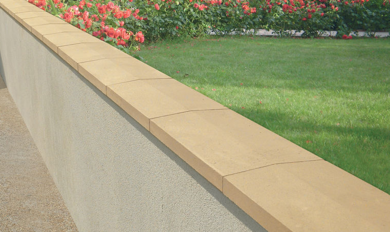 Chaperon De Mur Optipose 2 Pentes 49 X 28 Ton Pierre