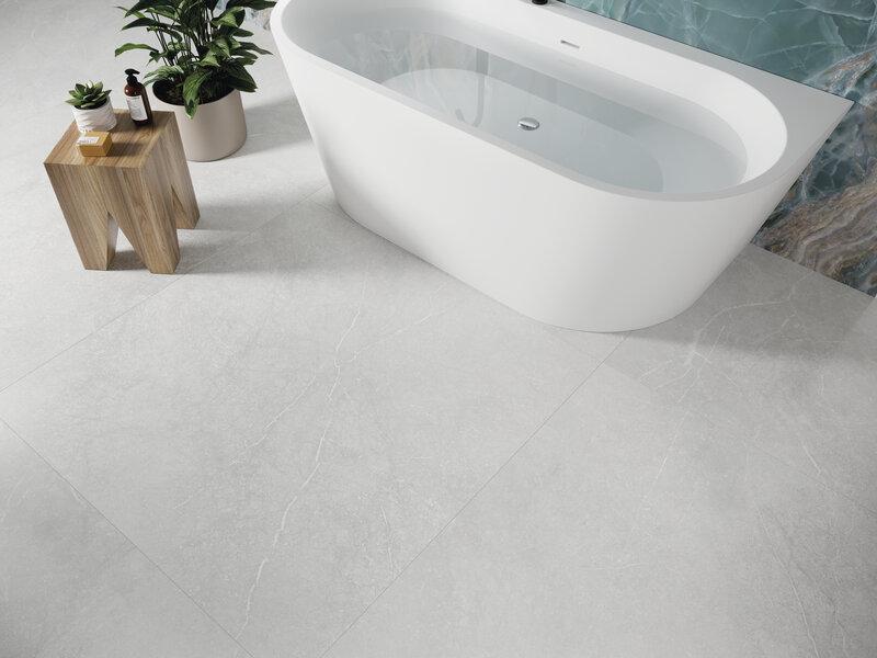 Carrelage sol intérieur MUNICH 120x120cm ép.10,2mm - Rectifié - White