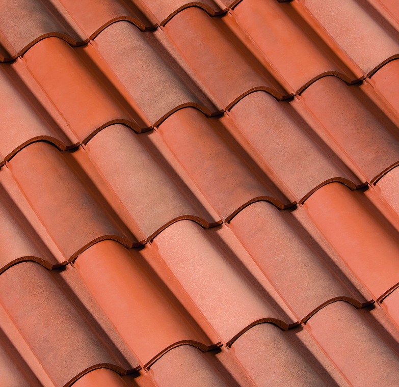Tuile feriane terre cuite colorado - long. 48 cm x larg. 29 cm