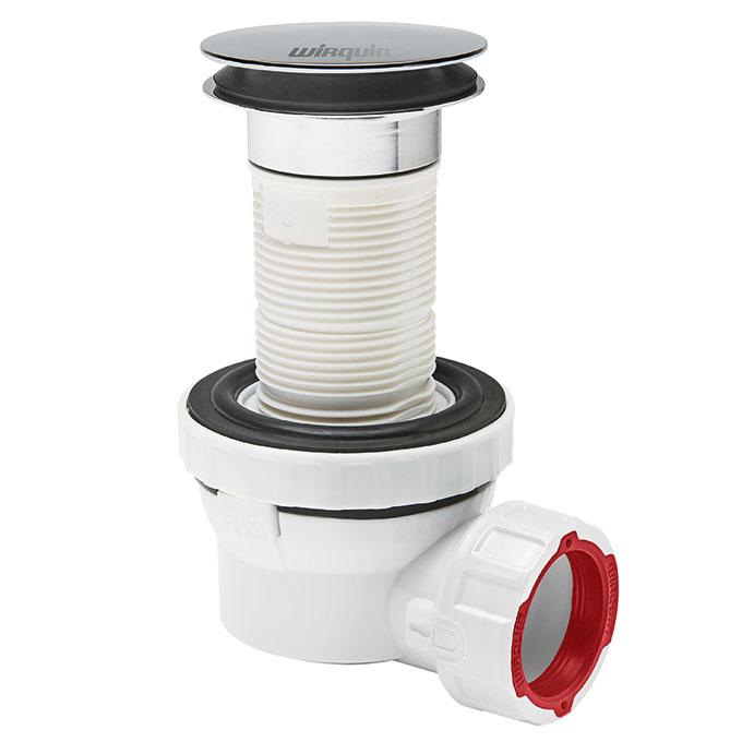 Bonde/siphon lavabo NANO 6,7 - quick clac ht 100 mm  