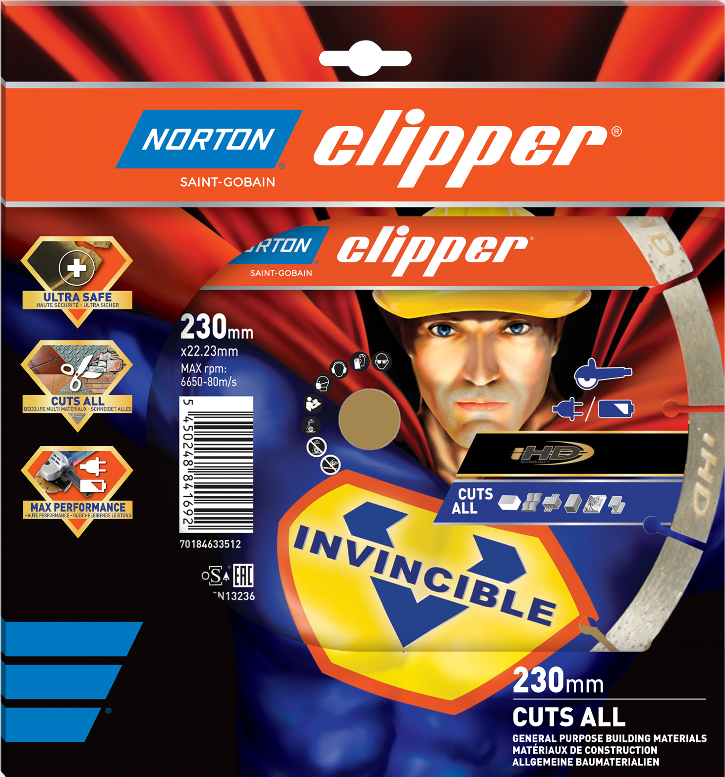 Disque diamant INVINCIBLE 230x22,23