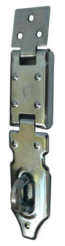 Fermoir coudé porte cadenas indévissable Acier zingué 85x120x25 Blister