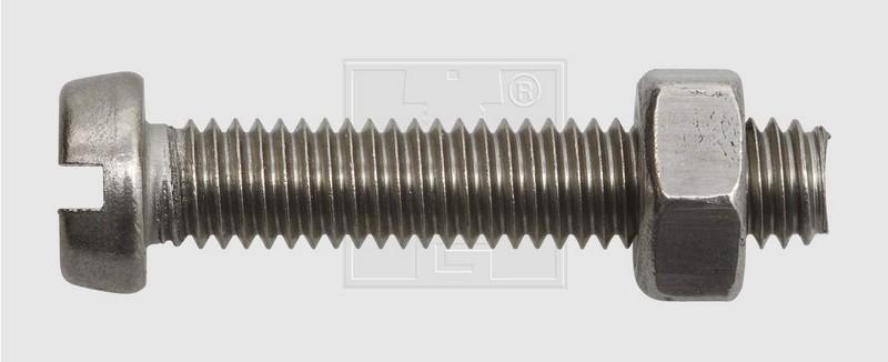 VIS METAUX T.C. INOX A2  6 X 50 mm ECROU - P/4