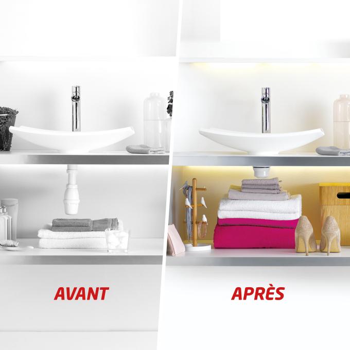 Bonde/siphon de lavabo NANO 6,7 Quick- clac ultra compact               