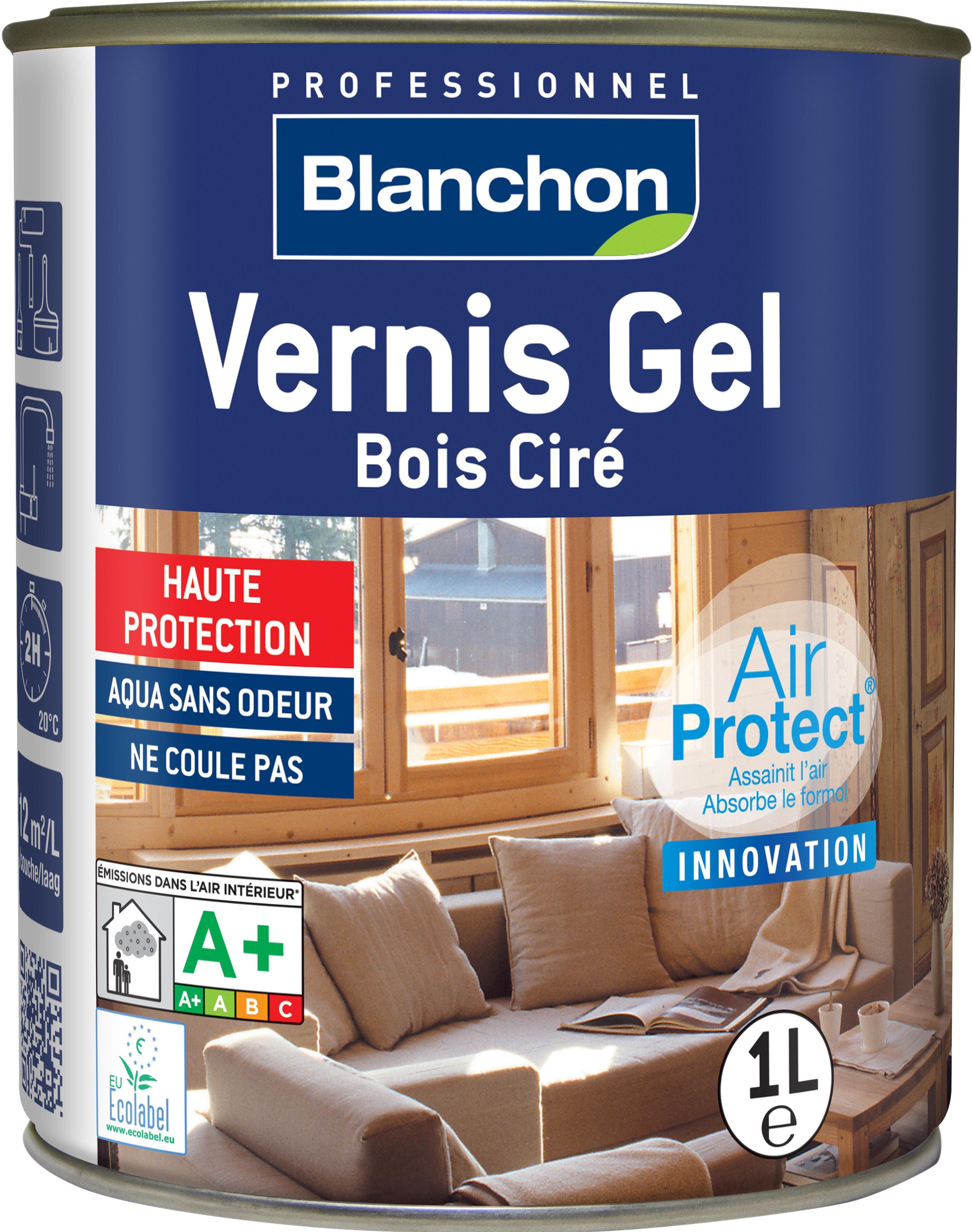 VERNIS GEL BOIS CIRE GRIS PERLE 1L