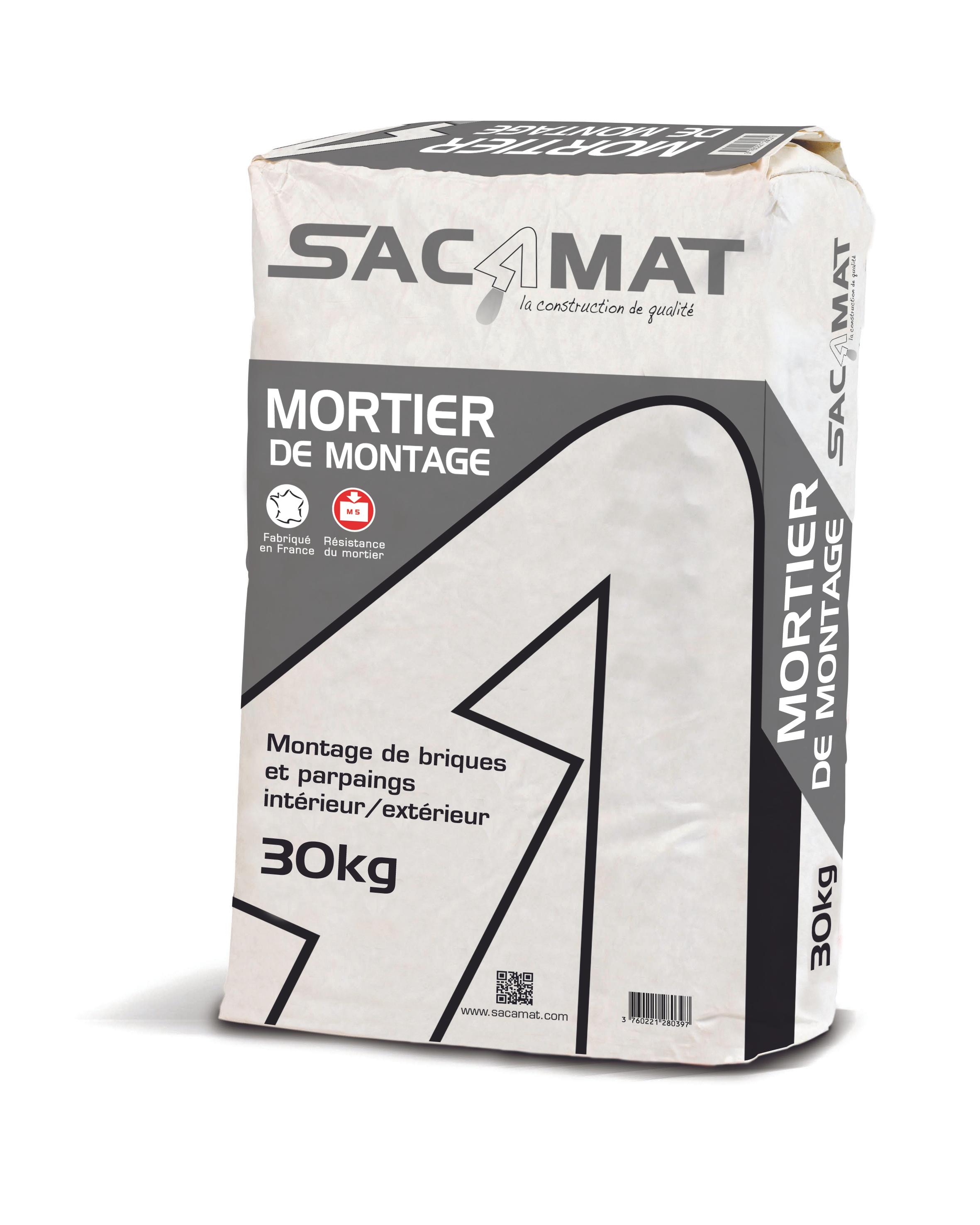 Mortier de montage Sacamat sac 30 kg