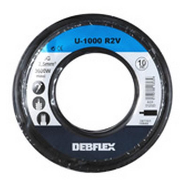 CABLE RIGIDE U1000 R2V 3G2.5MM² NOIR-10M BOBINE