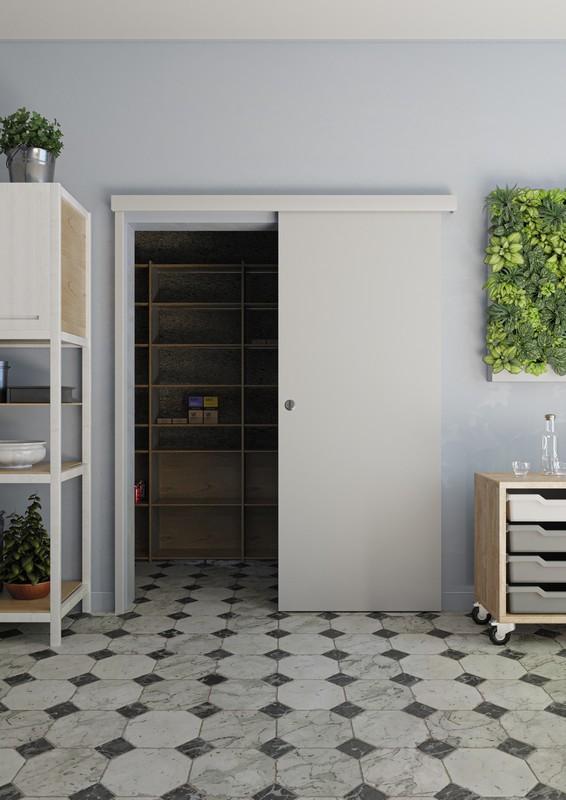 KIT TAPPE BLANC A PEINDRE POUR RAIL 99104006 ET CHAMPLAT POUR PORTE COULISSANTE