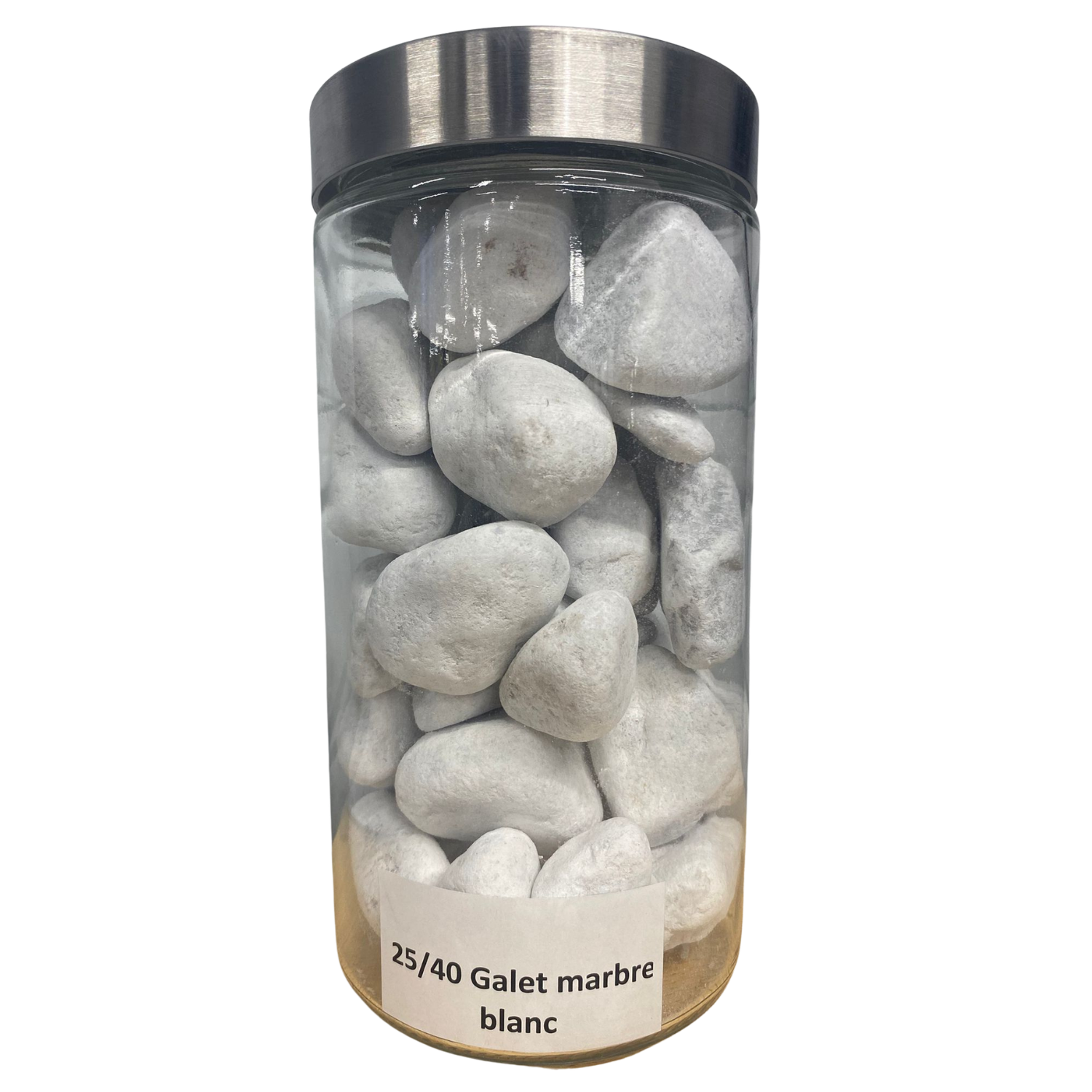 Galet marbre blanc 25/40 