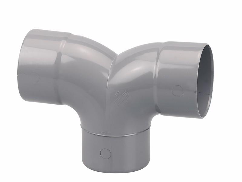 COUDE PVC DOUBLE PAR MF 87 DEG 30 100 GN