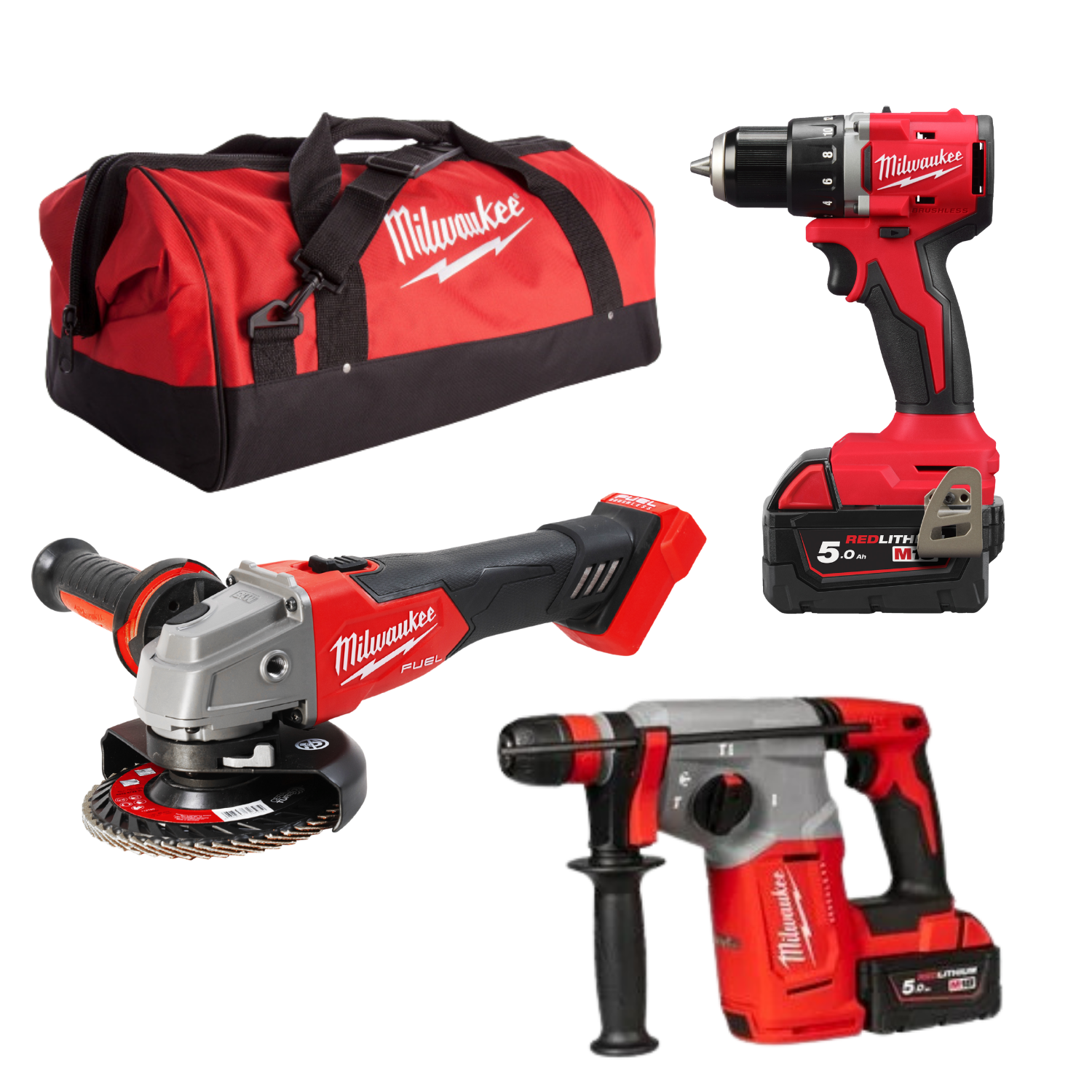 Pack 3 machines M18 + 1 sac offert - Milwaukee