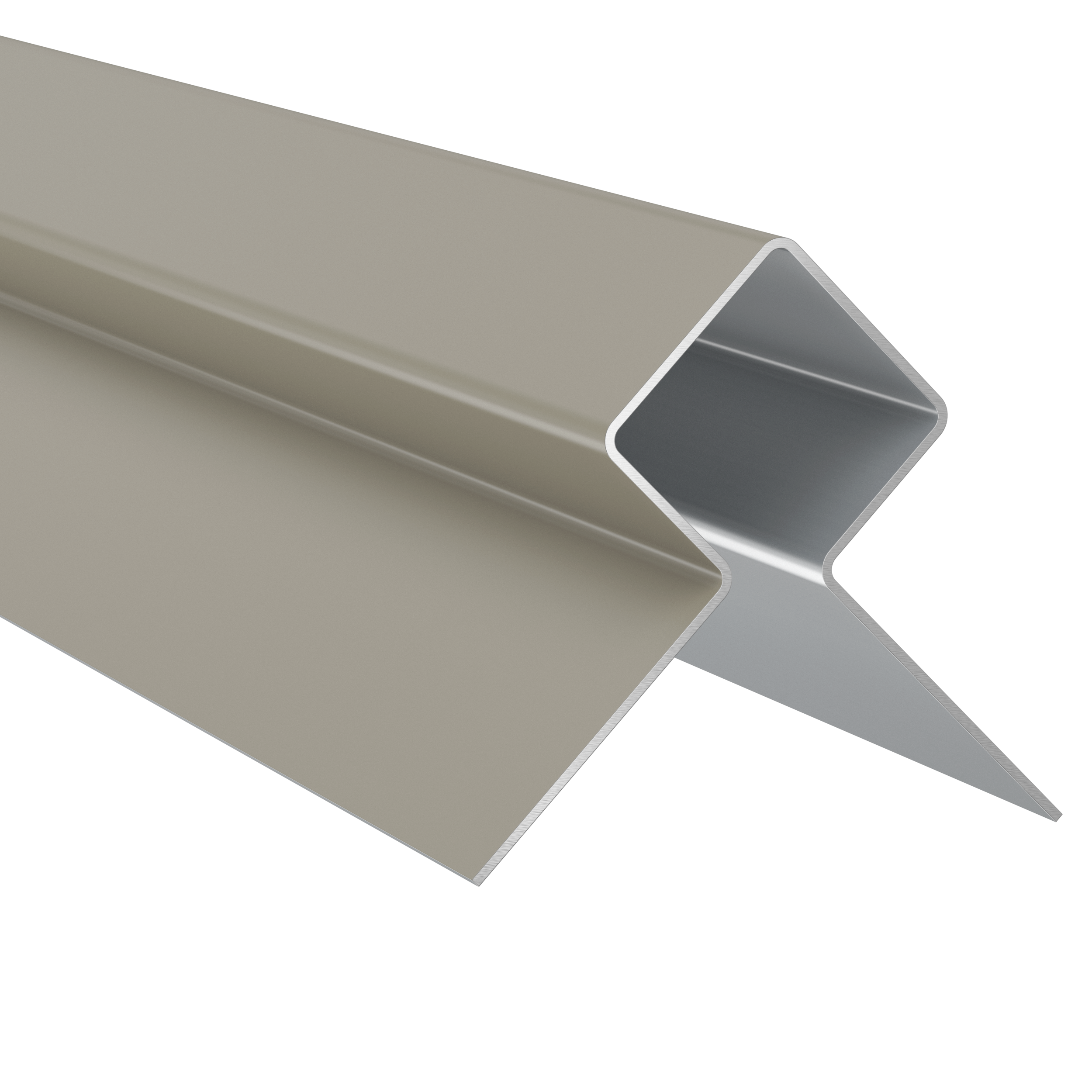 Profilé d'angle extérieur METALTRIM pour bardage HARDIE PLANK - 3M - Taupe Monterey