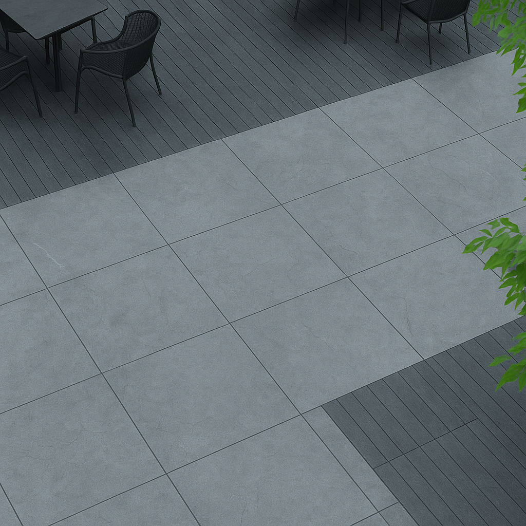 Carrelage extérieur PIZZARA 60x60cm ép.20mm - Rectifié - Grey