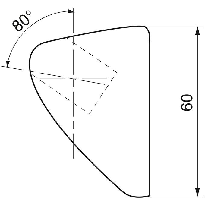 Support de douchette ABS Chromé 1 position