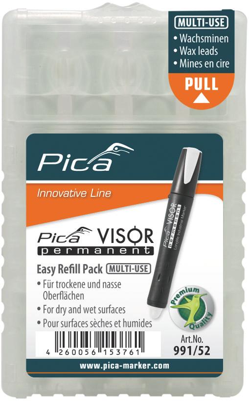 Mines blanc marqueur permnt. visor - Pica