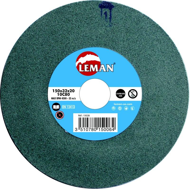 MEULE TOURET VITRIFIEE CARBURE VERTE 200X32X32 FINITION GRAIN 120