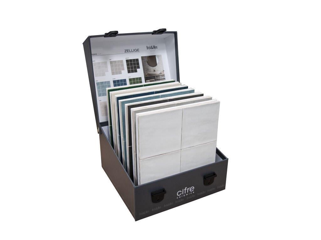 Boîte comptoir expo 33x33x14cm ZELLIGE 10x10cm 