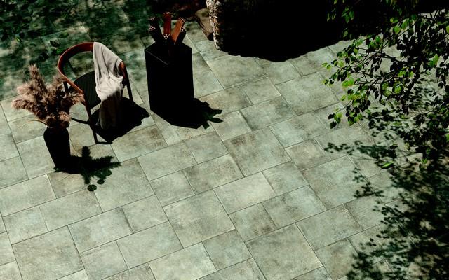 Carrelage sol extérieur HERITAGE Grip Module 3A ép.9,5mm - Cendre Naturel