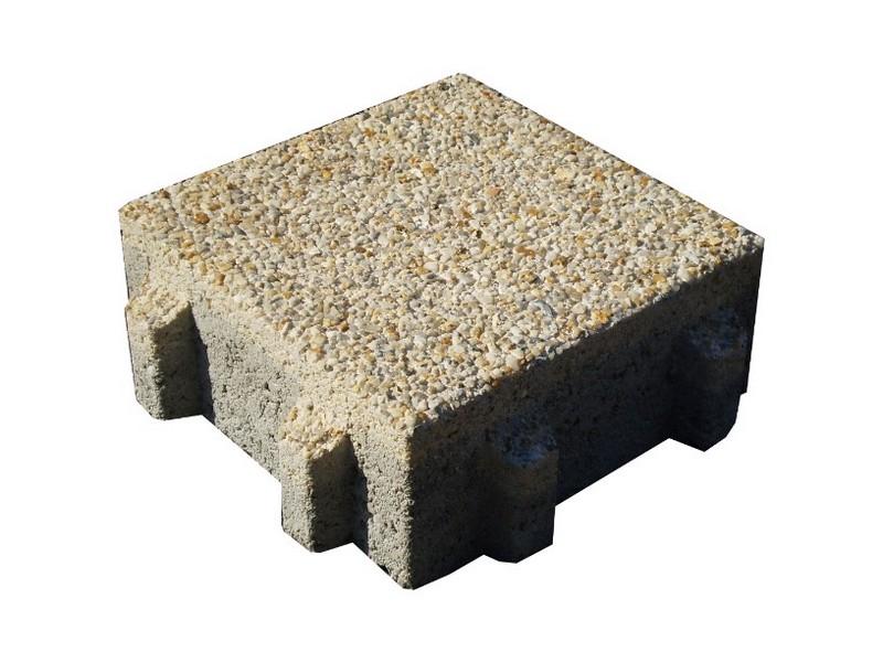 PAVE ECOSFAC DRAINANT LAVE FIN LOIRE 20 X 20 X 8 CM