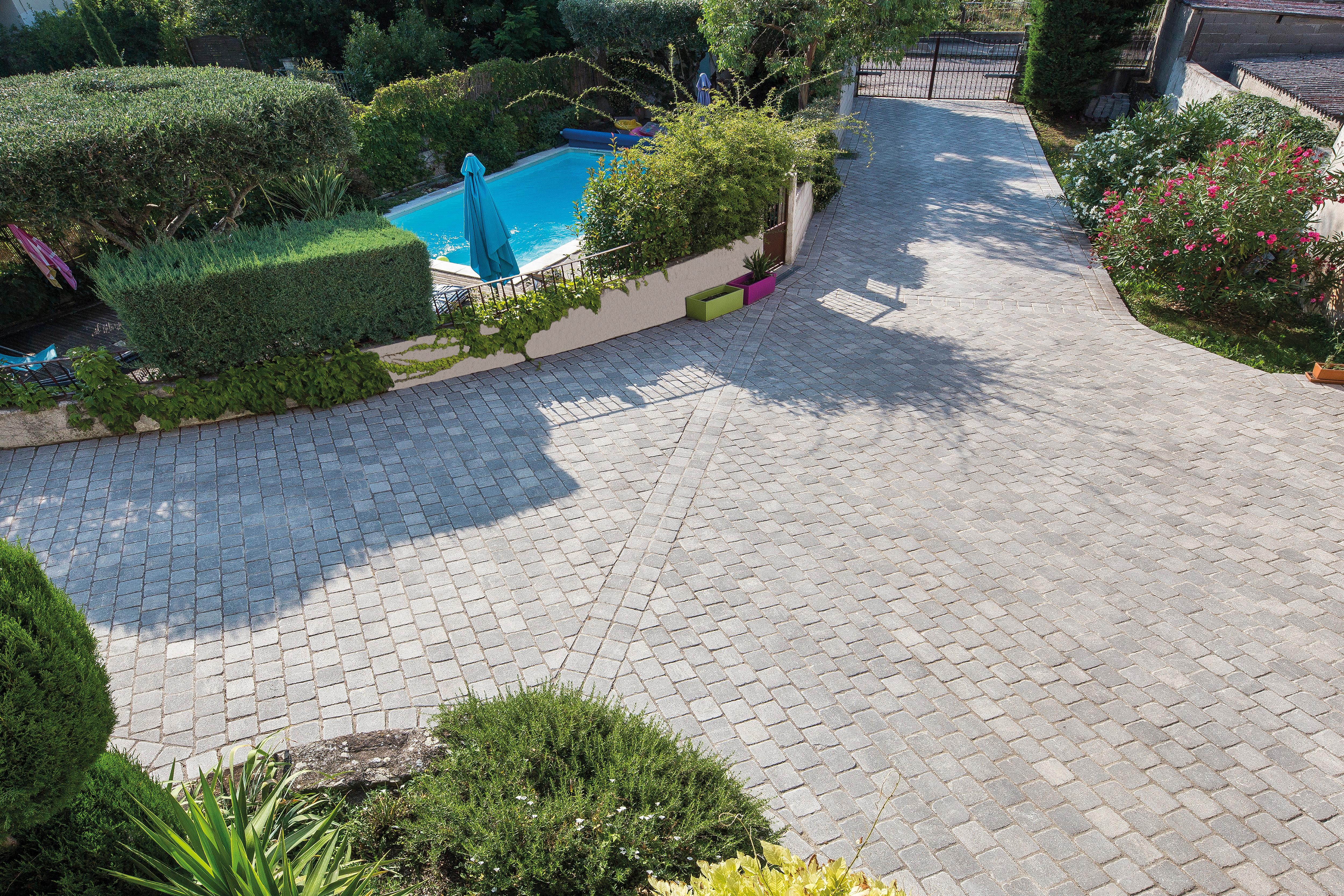 Pavé MEDIEVAL 16 x 16 x 6 cm Gris