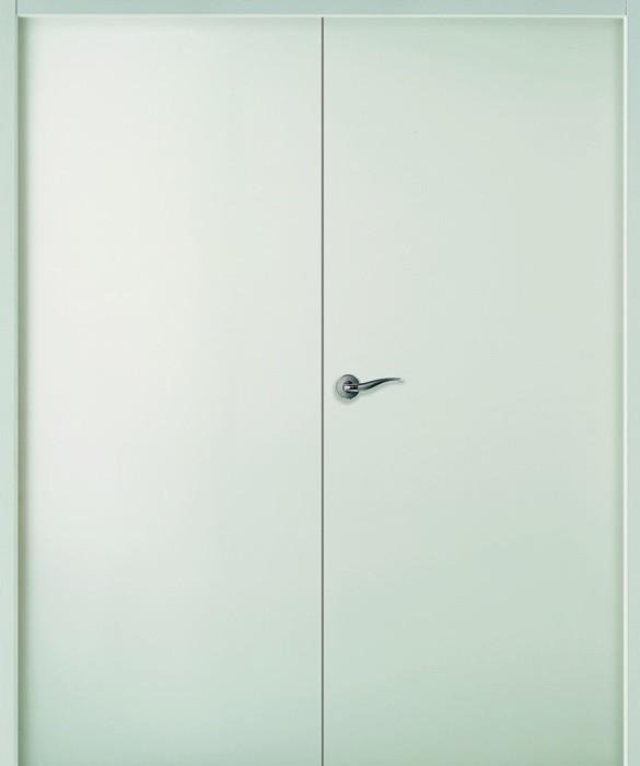 BLOC PORTE PLANE 2040 X 1460 MM 2 VANTAUX GAUCHE POUSSANT HUISSERIE 88 X 55