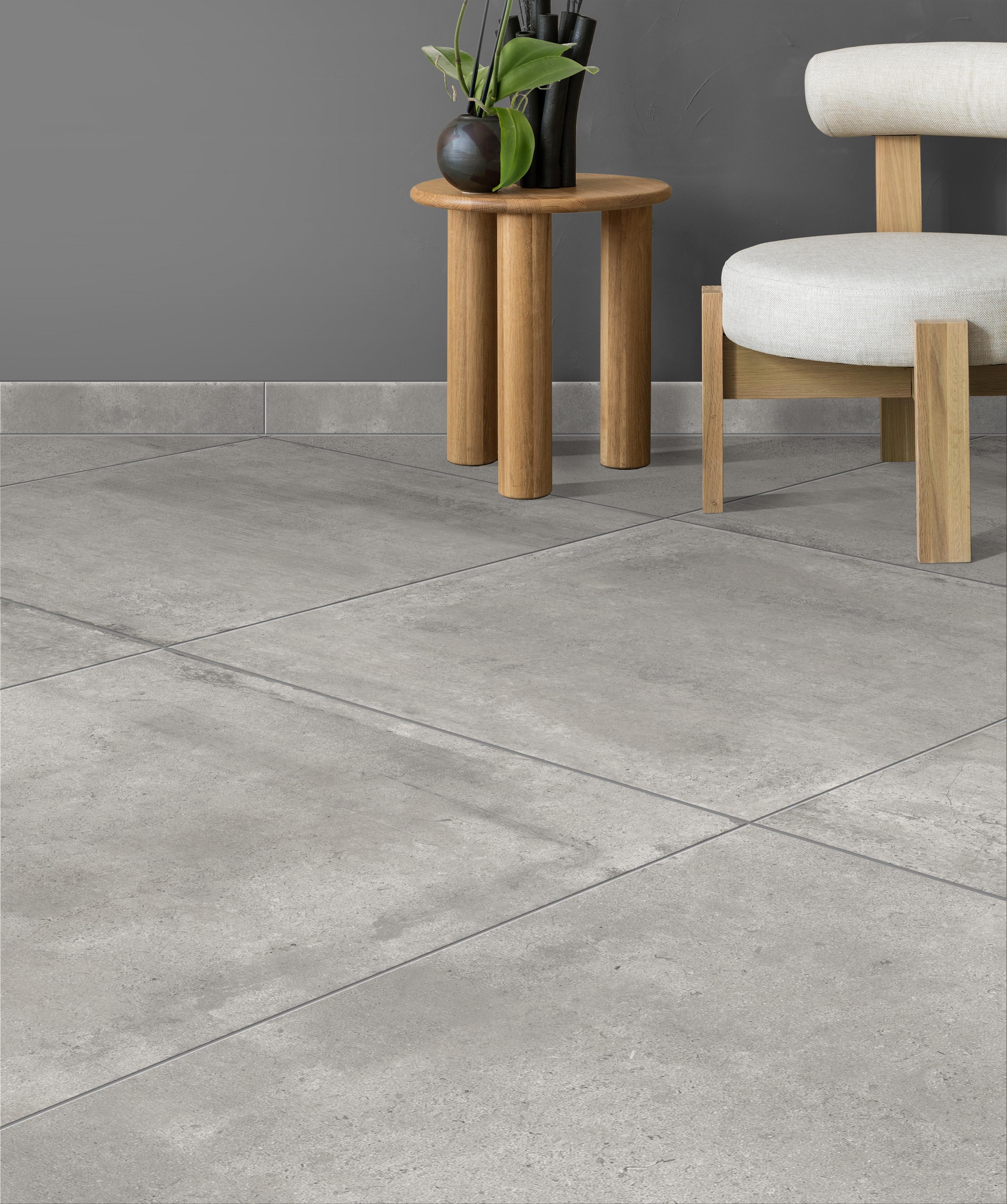 Carrelage sol intérieur ICE 60x60cm ép.9mm - Greige